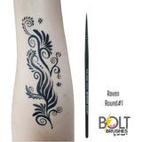 BOLT | Face Painting Brushes | Raven Collection - Round #1 - Fusion Body Art