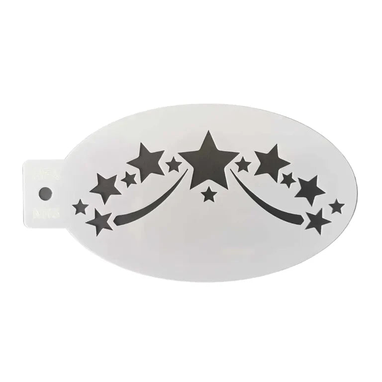 Shooting Stars Face Painting Stencil - NH5 - Fusion Body Art amazon-com-acid-tactical-2-pack-9x14-single-design-camouflage-airbrush-spray-paint-stencils-duracoat-gun-real-tree-bark-arts-crafts-sewing