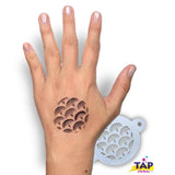 TAP 060 Face Painting Stencil | Mermaid Scales - NEW - Fusion Body Art