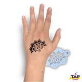 TAP 083 Face Painting Stencil | Henna Crown - Fusion Body Art