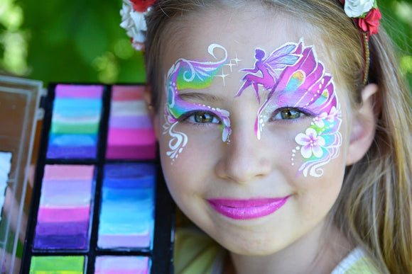 Fairy Face Paint Design | Design by Natalia Kirillova | Step by Step - Fusion Body Art