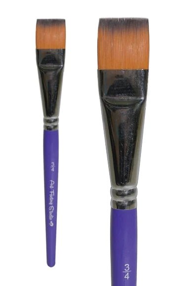 Art Factory Studio Face Paint Brush | 3/4" Flat Brush - Fusion Body Art