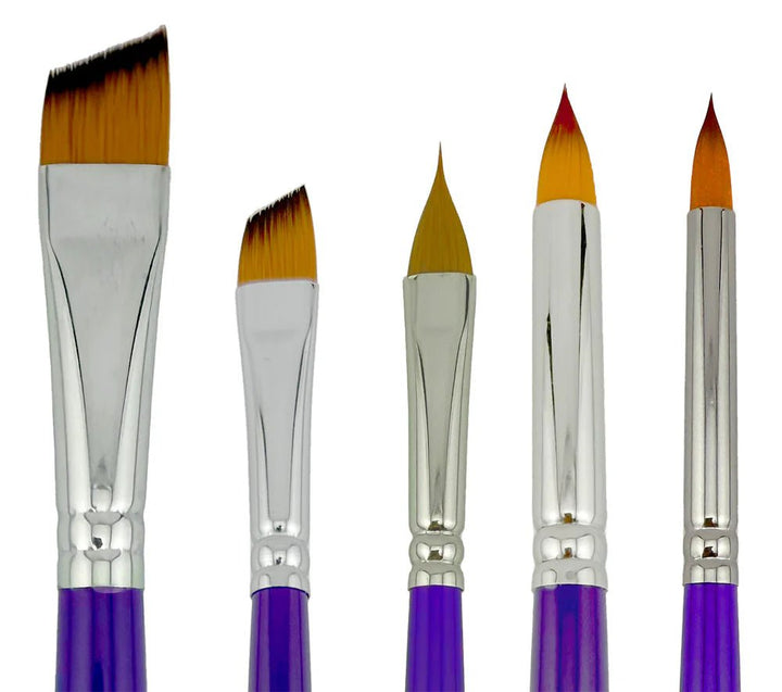 Art Factory Studio Face Paint Brush | Flower Essentials 5pk Set - Fusion Body Art