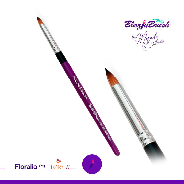 Blazin Face Painting Brush by Marcela Bustamante | Floralia Medium - Fusion Body Art