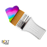 BOLT | Diamond Collection - Rainbow Face and Body Brush (2.5 Inch Flat) - Fusion Body Art