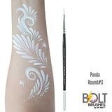 BOLT | Face Painting Brushes | Panda Collection - Round #3 - Fusion Body Art