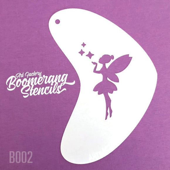 Boomerang Face Paint Stencil by Art Factory | Pixie Kiss - B002 - Fusion Body Art
