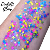 Festival Chunky Glitter Gel | Confetti Glow - UV Reactive 35mL - Fusion Body Art