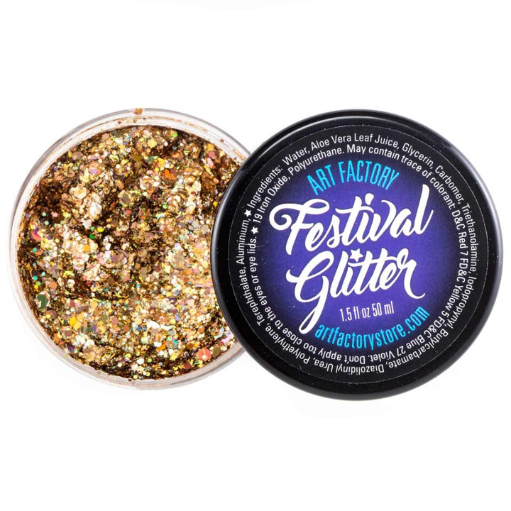 Festival Chunky Glitter Gel | Gold Digger 35mL - Fusion Body Art