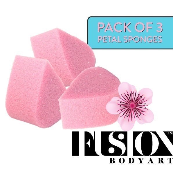 Fusion Body Art - Face Paint Petal Sponge 3PK x 100 - Fusion Body Art