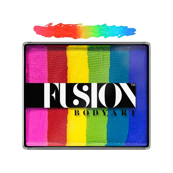 Fusion Body Art Face Painting Rainbow Cakes – Bright Rainbow | 50g - Fusion Body Art