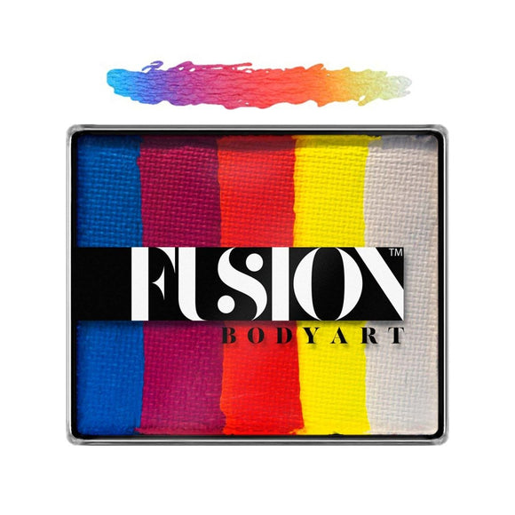 Fusion Body Art Face Painting Rainbow Cakes – Summer Sunrise | 50g (discontinued) - Fusion Body Art