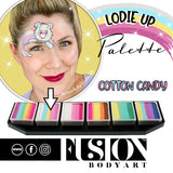 Fusion Body Art Face Painting Split Cakes – LODIE UP Cotton Candy | 30g - Fusion Body Art