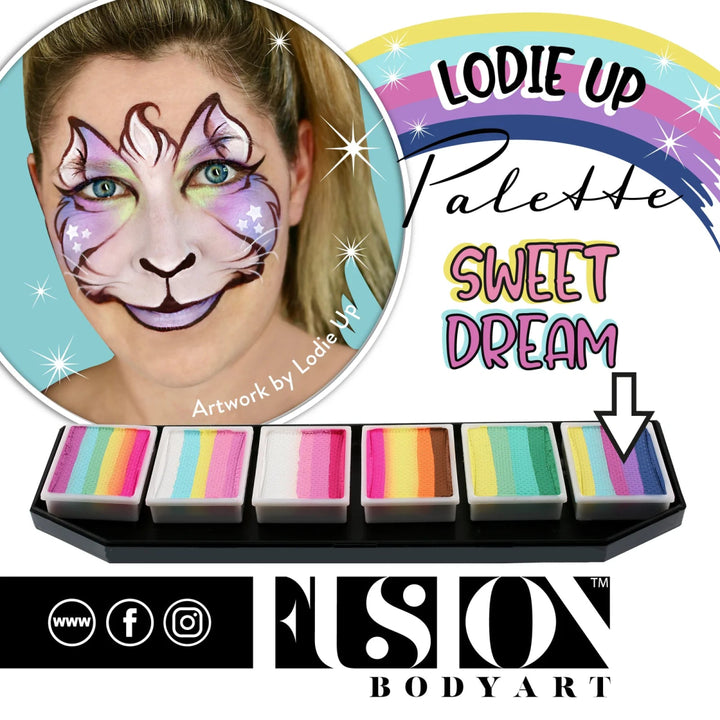 LODIE UP Sweet Dream Face Painting Split Cakes 30g - Fusion Body Art