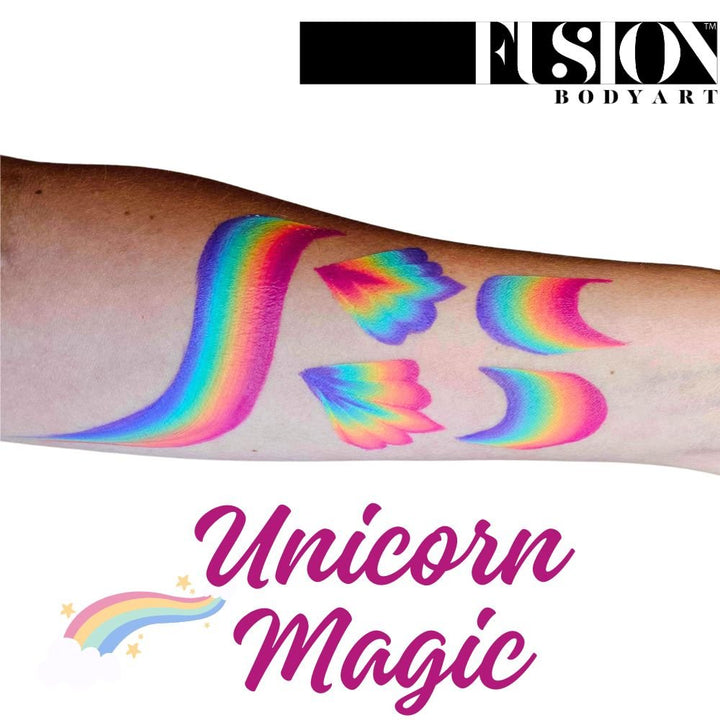 Fusion Body Art Face Painting Split Cakes – Unicorn Magic | 30g - Fusion Body Art