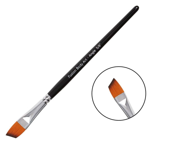 Fusion Body Art | Professional Face Paint Brush - 5/8 Inch Long Angle - Fusion Body Art