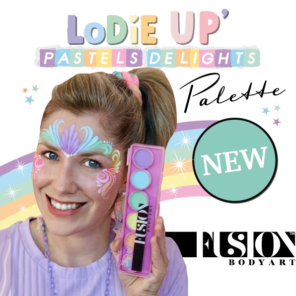 Fusion Face Painting Palette – Elodie's Pastel Delights Palette - Fusion Body Art