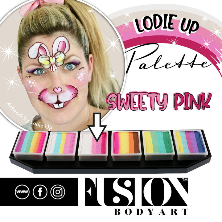 Fusion Face Painting Palette – Lodie Up Cute Pastel Rainbow Palette - Fusion Body Art