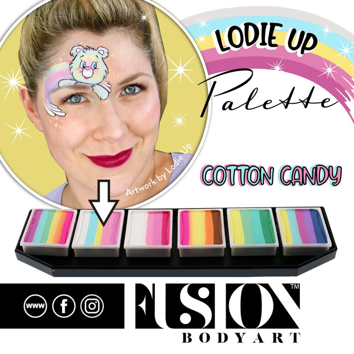 Fusion Face Painting Palette – Lodie Up Cute Pastel Rainbow Palette - Fusion Body Art