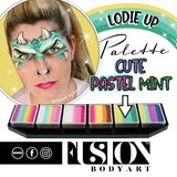 Fusion Face Painting Palette – Lodie Up Cute Pastel Rainbow Palette - Fusion Body Art