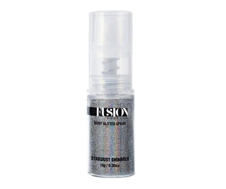 Glitter Pump Spray | Stardust Shimmer - Holographic Silver - Fusion Body Art