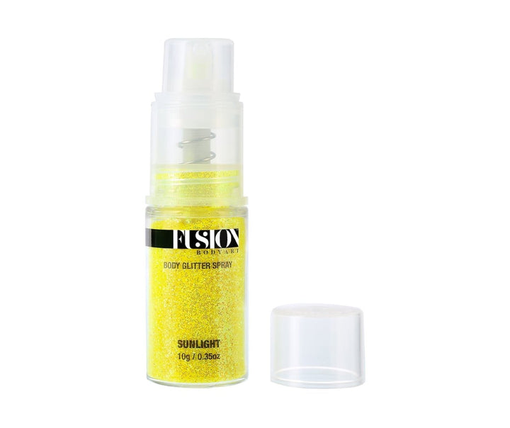 Glitter Pump Spray | Sunlight - Holographic Yellow - Fusion Body Art