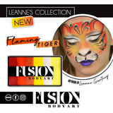 Leanne's Face Painting Petal Cake | Leanne's Flaming Tiger XL - Fusion Body Art