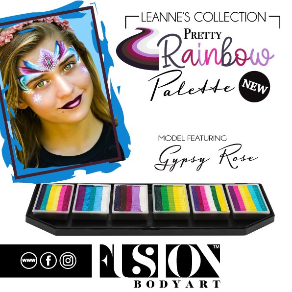 Leanne's Pretty Rainbow Palette - Fusion Body Art