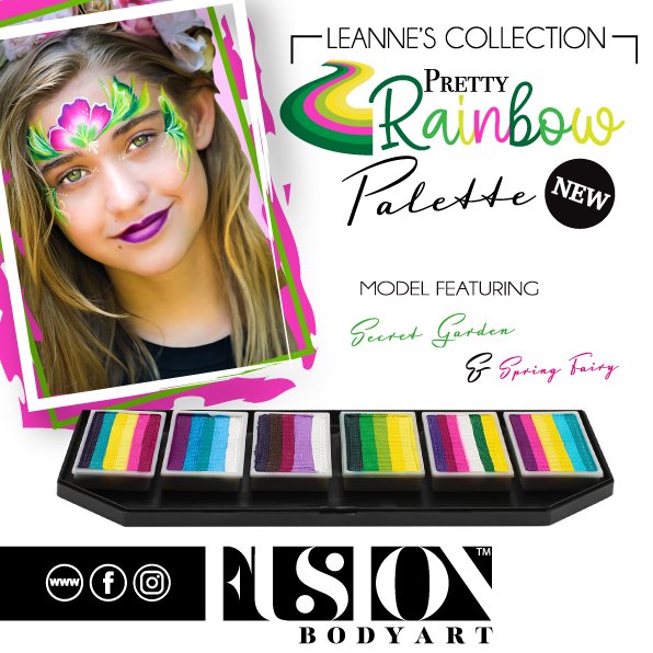 Leanne's Pretty Rainbow Palette - Fusion Body Art