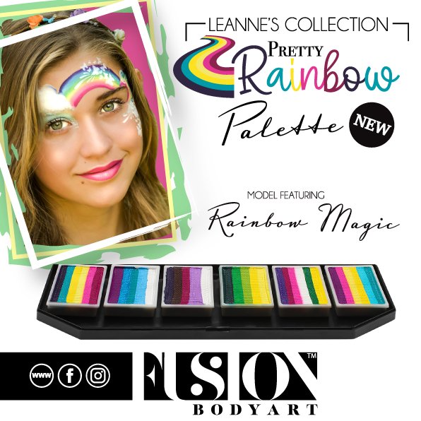 Leanne's Pretty Rainbow Palette - Fusion Body Art