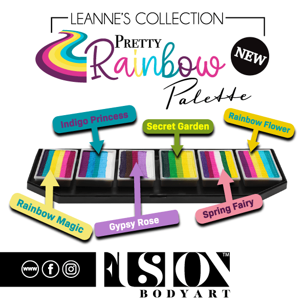 Leanne's Pretty Rainbow Palette - Fusion Body Art