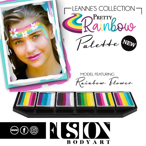 Leanne's Pretty Rainbow Palette - Fusion Body Art