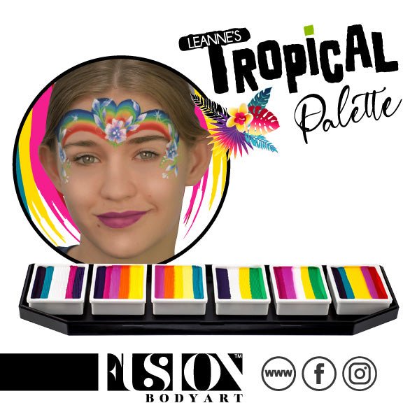 Leanne's Tropical Collection Palette - Fusion Body Art