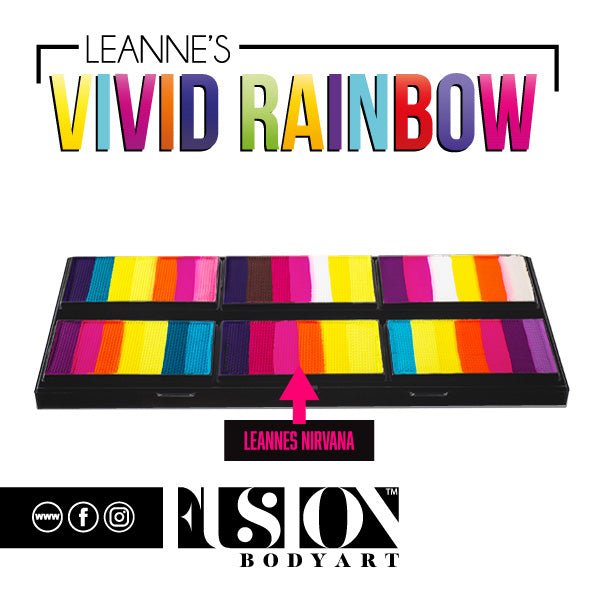 Leanne's Vivid Rainbow - Petal Palette - Fusion Body Art