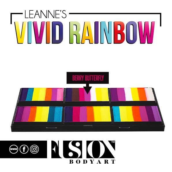 Leanne's Vivid Rainbow - Petal Palette - Fusion Body Art