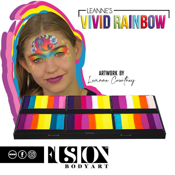 Leanne's Vivid Rainbow - Petal Palette - Fusion Body Art