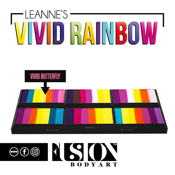 Leanne's Vivid Rainbow - Petal Palette - Fusion Body Art