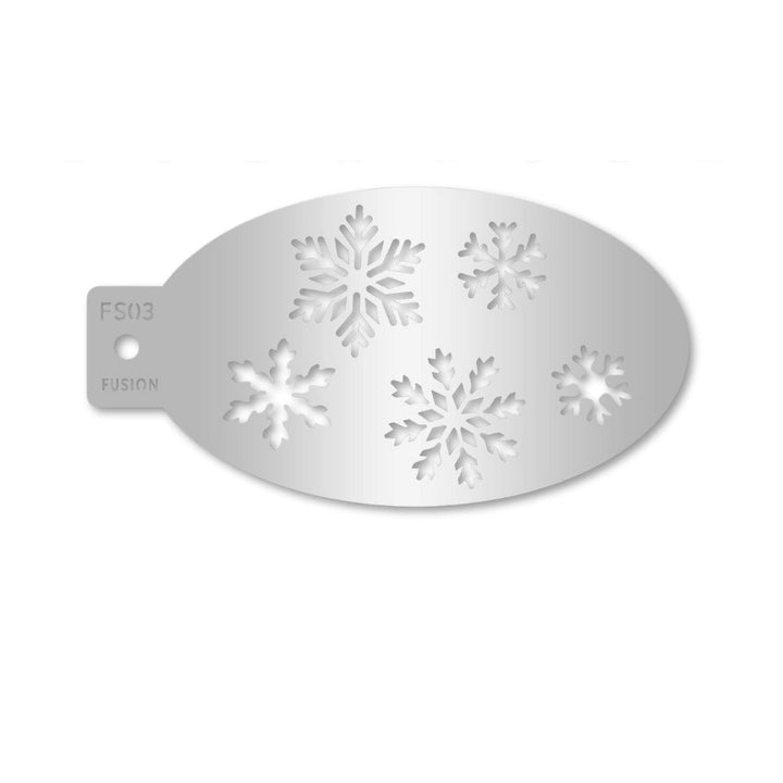 Let It Snow - Snowflakes Face Paint Stencil - FS03 - Fusion Body Art