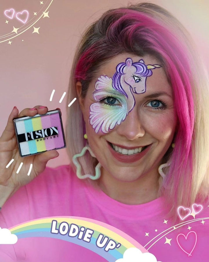 Lodie UP Rainbow Cake – Cotton Candy | 40g - Fusion Body Art