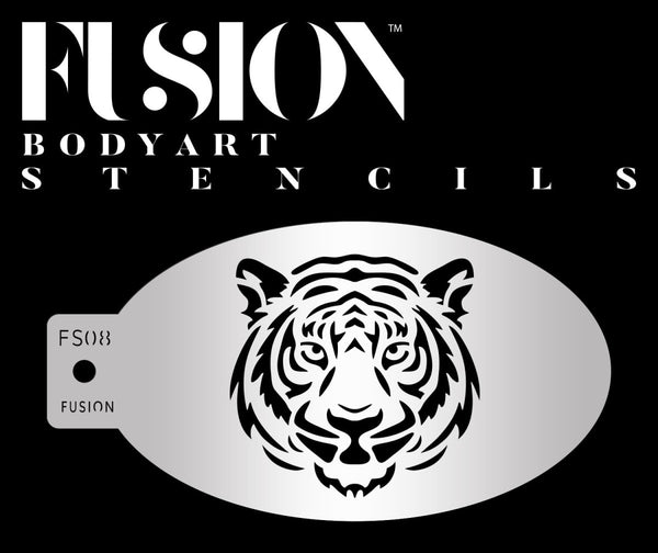 Majestic Tiger Face Paint Stencil FS08 - Fusion Body Art