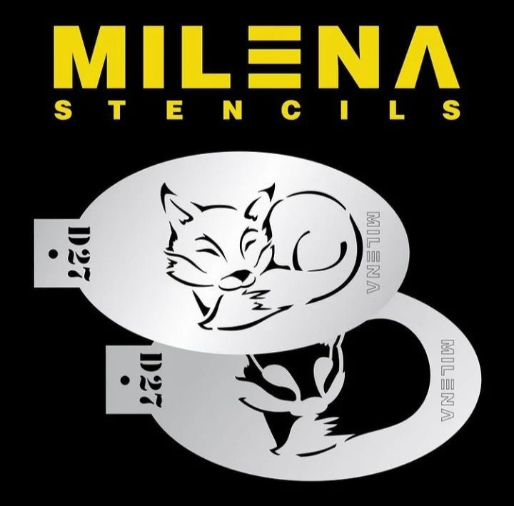 Milena Stencils | Face Painting Stencil - Cute Fox | New - Fusion Body Art