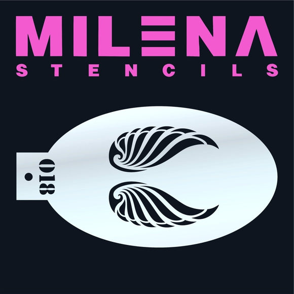 MILENA STENCILS | Face Painting Stencil - Magical Wings 018 - Fusion Body Art