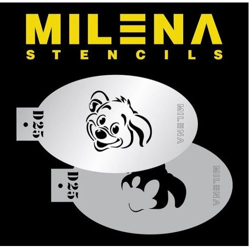 Milena Stencils | Face Painting Stencil - Puppy Dog | New - Fusion Body Art