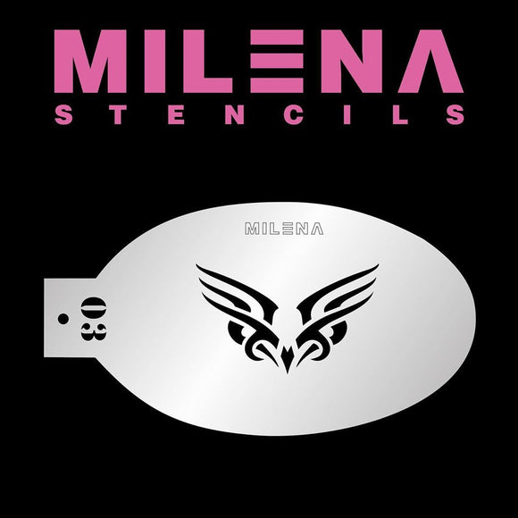 MILENA STENCILS | Face Painting Stencil - Tribal Centerpiece 03 - Fusion Body Art