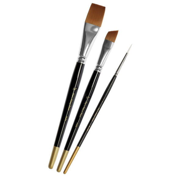 Nat's Gold Edition | Face Painting Brush 3pc Set - Fusion Body Art