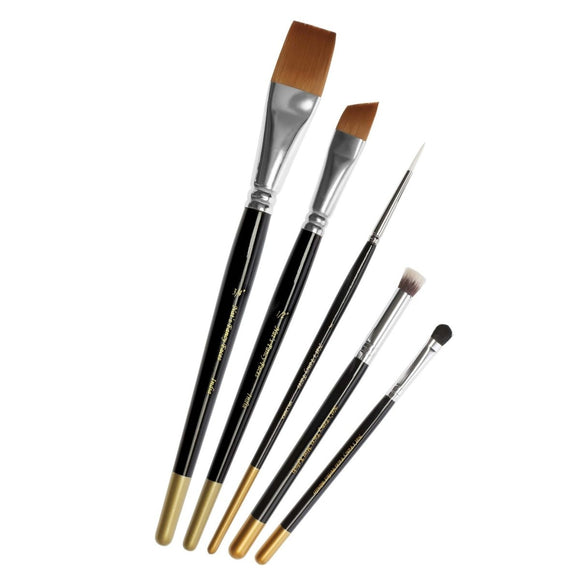 Nat's Gold Edition | Face Painting Brush 5pc Set - Fusion Body Art