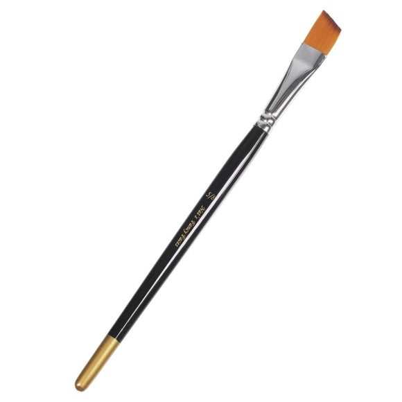 Nat's Gold Edition | Face Painting Brush Brush Long Angled 5/8 - Fusion Body Art