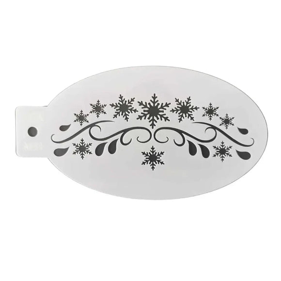 Snowflake Crown Face Painting Stencil - NH1 - Fusion Body Art