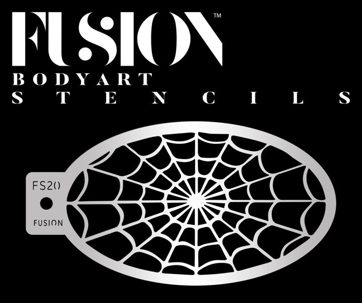 Spinning Spider Web Face Paint Stencil - FS20 - Fusion Body Art