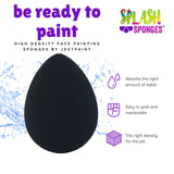 Splash Face Painting Sponges by Jest Paint | HIGH DENSITY | Droplet 6pk - Fusion Body Art